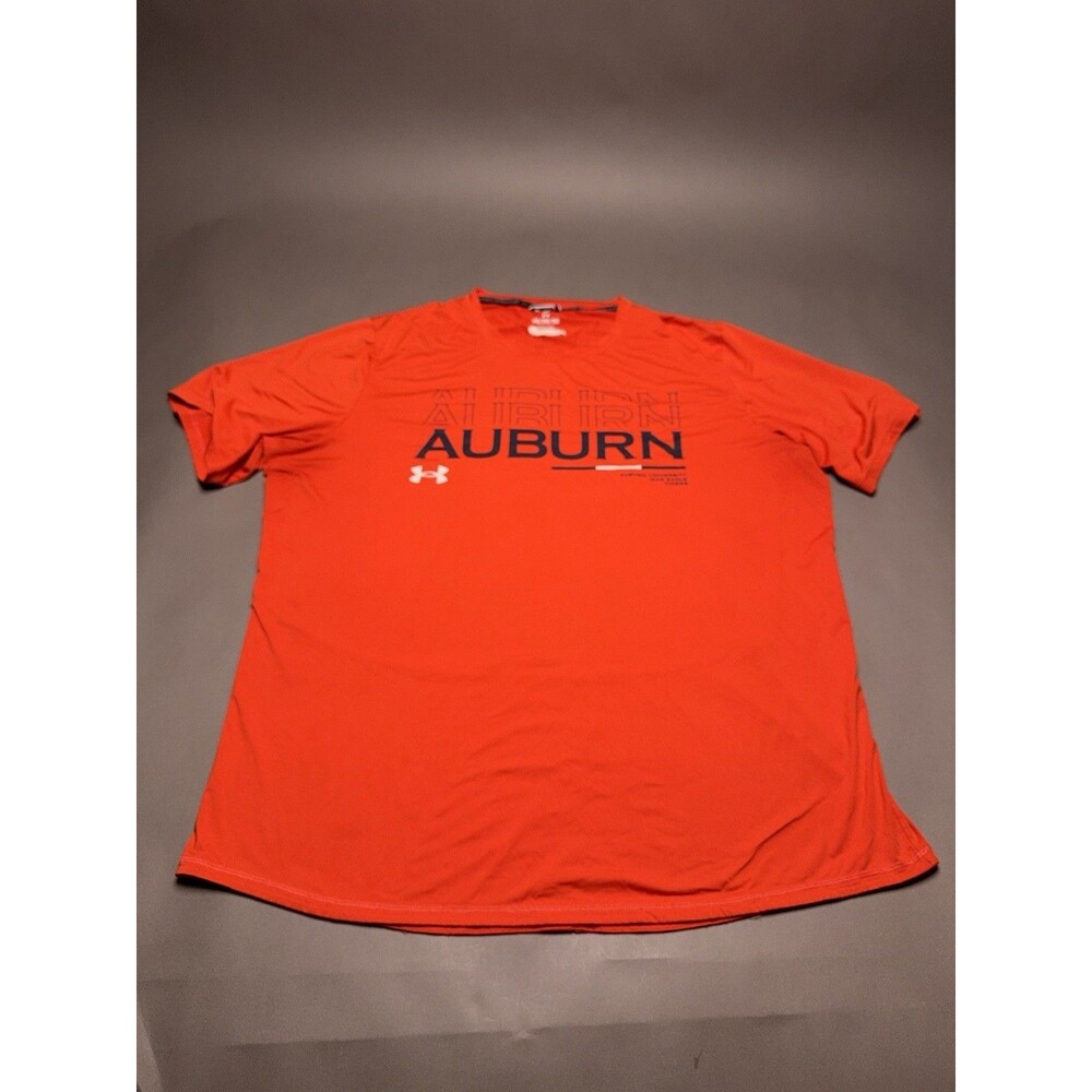 Team Issued Auburn Tigers Under Armour HeatGear Short Sleeve Shirt Men's 2XL